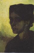 Vincent Van Gogh Head of a young peasant woman with a dark hood Spain oil painting artist
